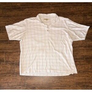Tommy Bahama Windowpane Plaid Cotton Polo - XXL